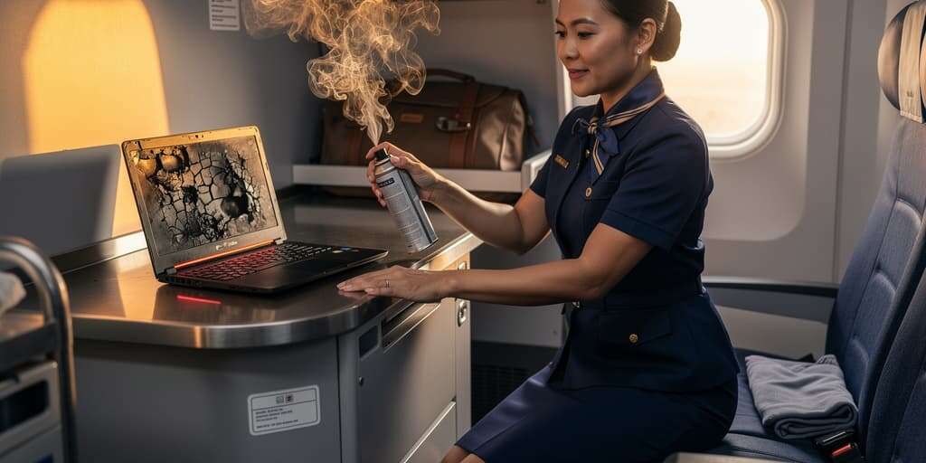 Laptop battery fire on American Airlines flight injures passenger, exposes regulatory gap