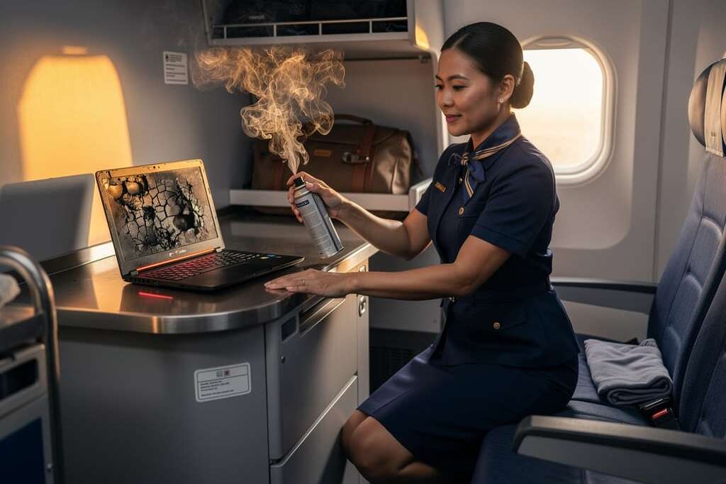 Laptop battery fire on American Airlines flight injures passenger, exposes regulatory gap