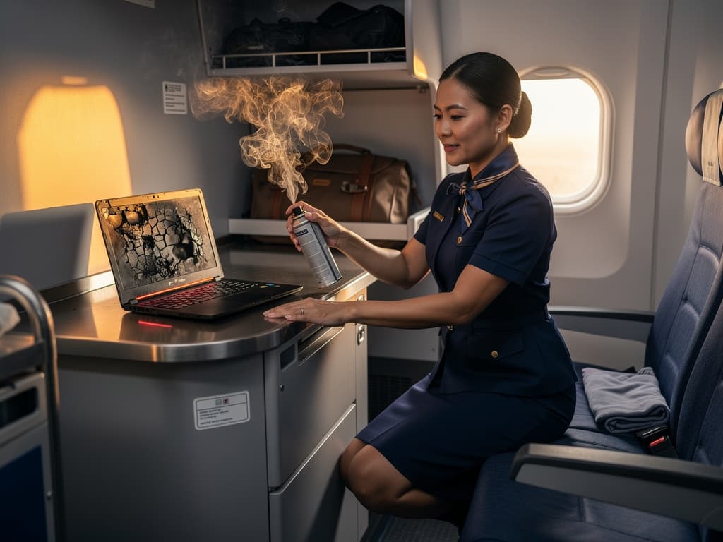 Laptop battery fire on American Airlines flight injures passenger, exposes regulatory gap