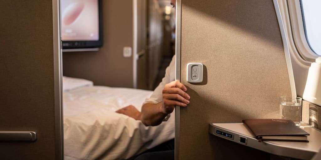Five business class suites so secluded passengers forget anyone else is onboard