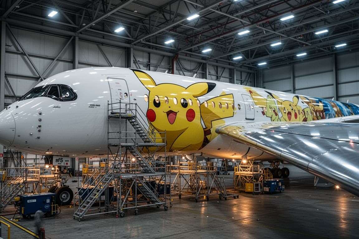 Pikachu Jet A350 now flying long-haul routes