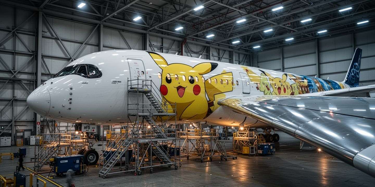 Pikachu Jet A350 now flying long-haul routes