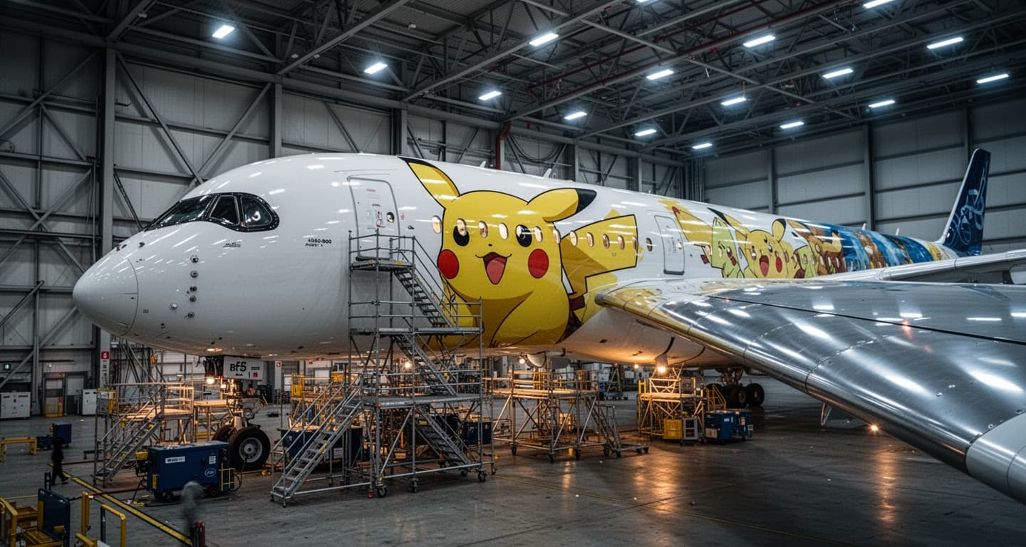 Pikachu Jet A350 now flying long-haul routes