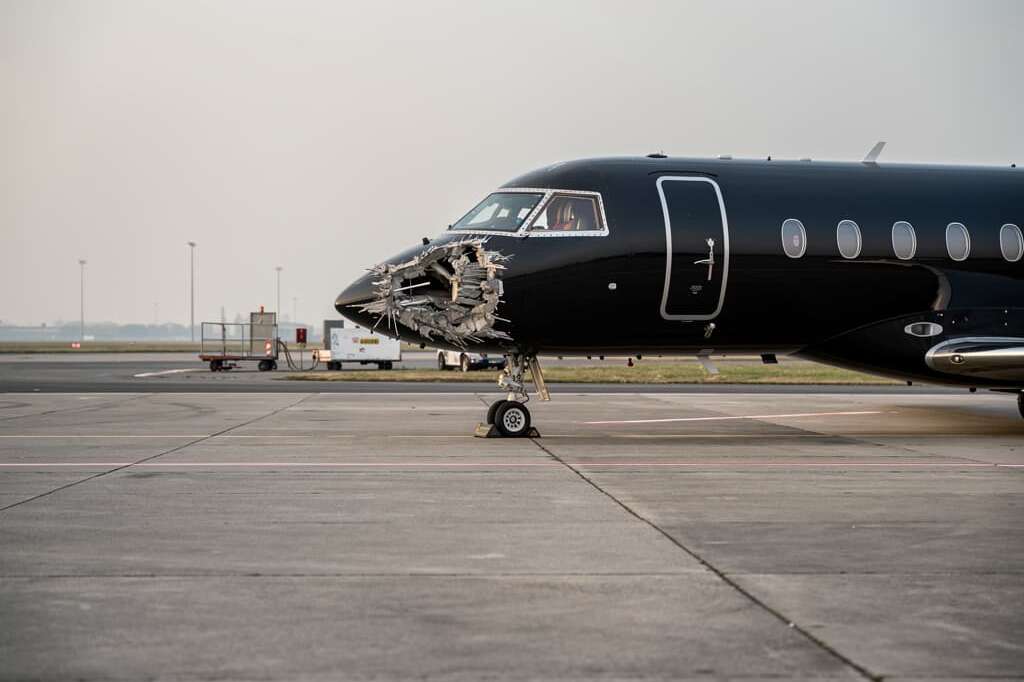 Fiat Panda crashes into luxury jet at Milan Linate, sparking ramp safety investigation