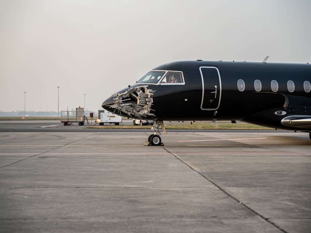 Fiat Panda crashes into luxury jet at Milan Linate, sparking ramp safety investigation
