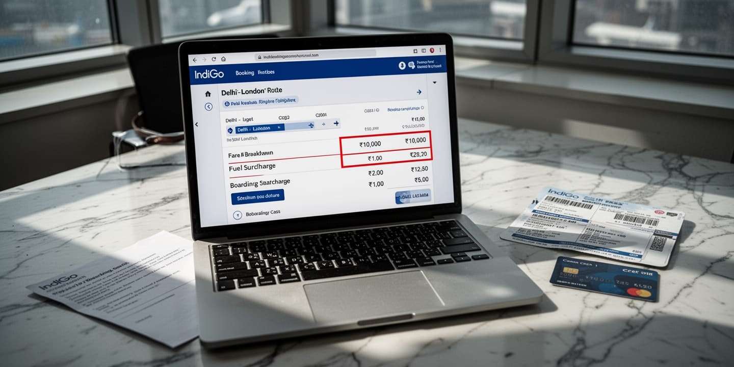 IndiGo surcharges up 335% — Delhi-London tickets jump ₹10,000
