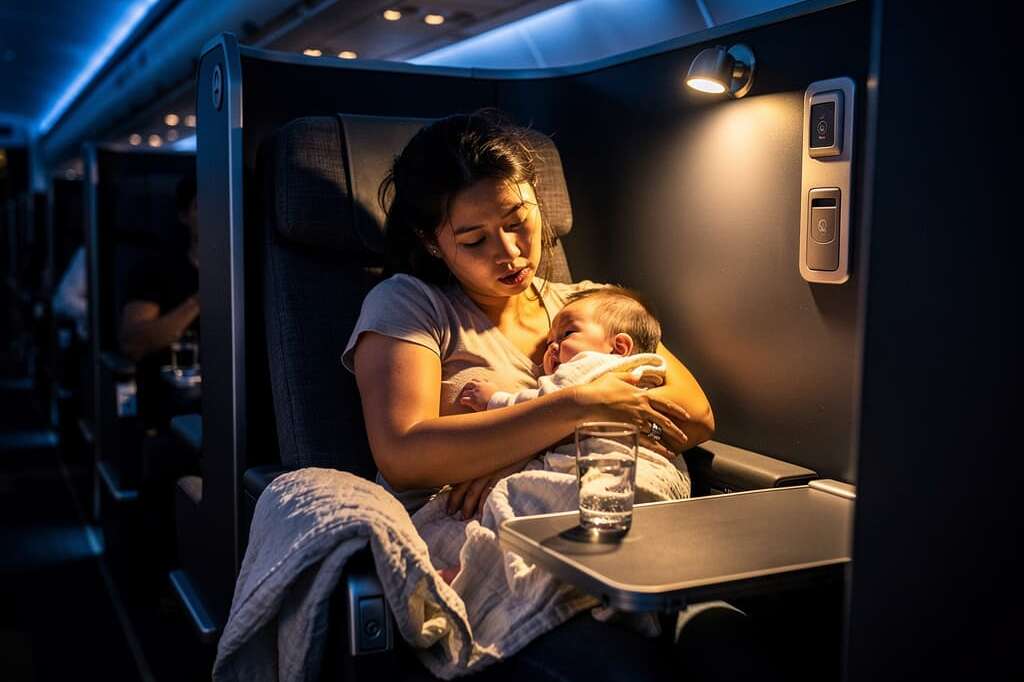 Business class passenger screams at crying baby, demands families sit in economy