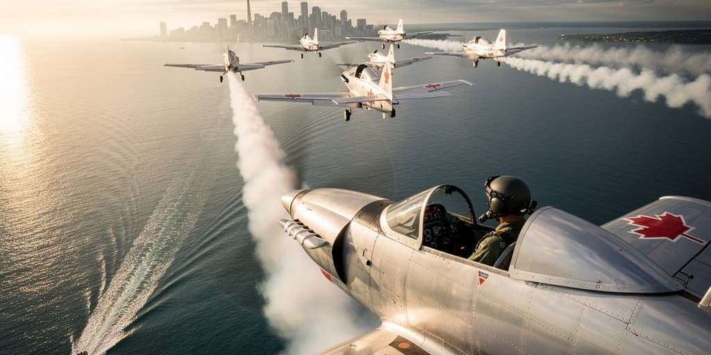 Canadian Snowbirds perform final Toronto flight before jets grounded until 2030s