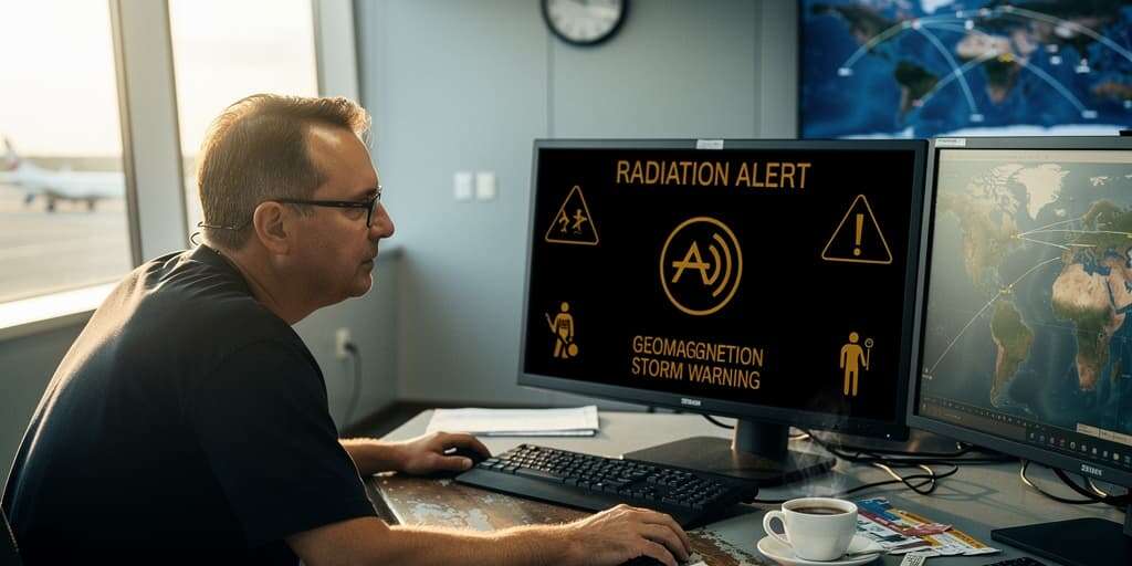 Solar flares could ground flights to protect passengers from radiation spikes