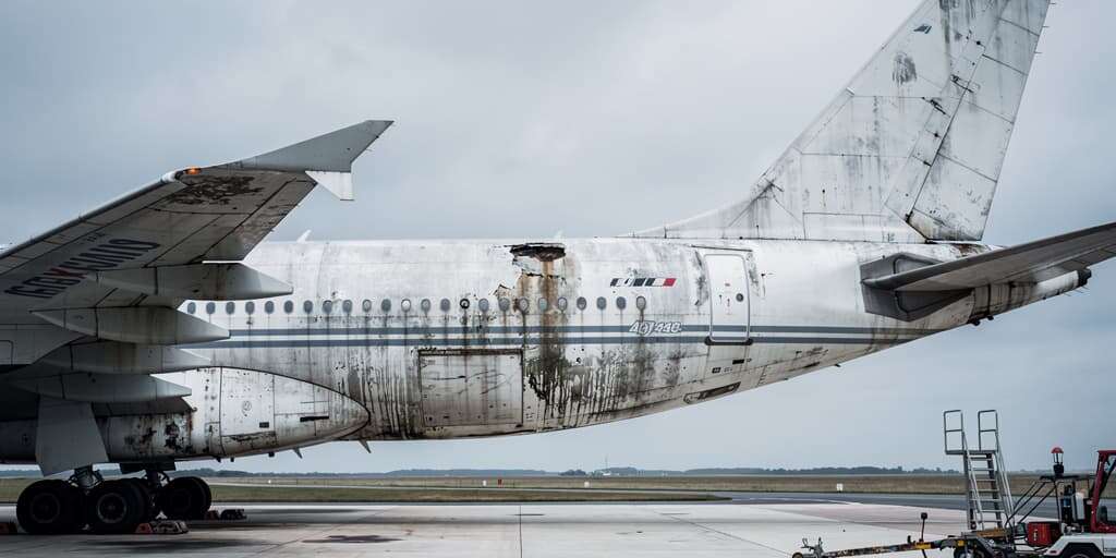 Retired Turkish Airlines A340 destroyed by fire at aviation center in Kocaeli