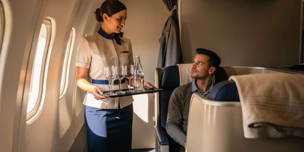 First-class passenger bites flight attendant, attempts to open door on United flight