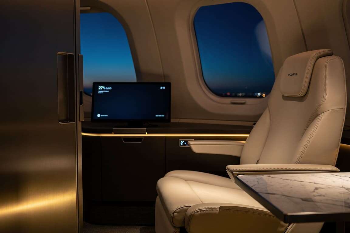 United's new Polaris Studios debut April 22 with caviar and 27-inch screens