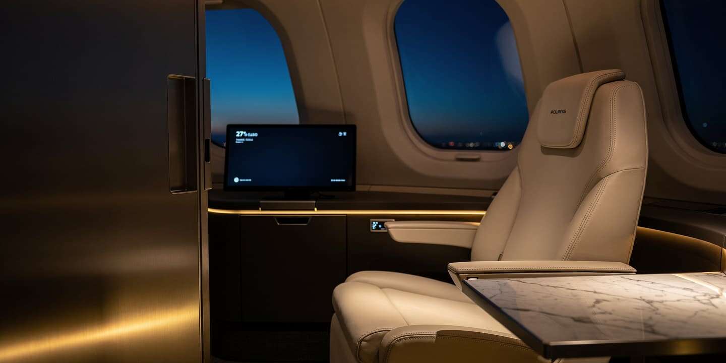 United's new Polaris Studios debut April 22 with caviar and 27-inch screens