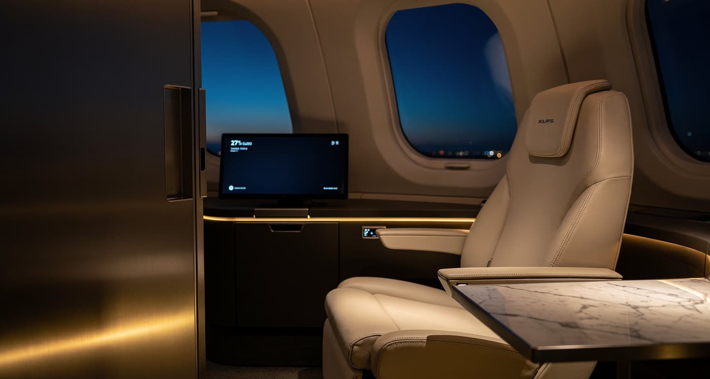 United's new Polaris Studios debut April 22 with caviar and 27-inch screens